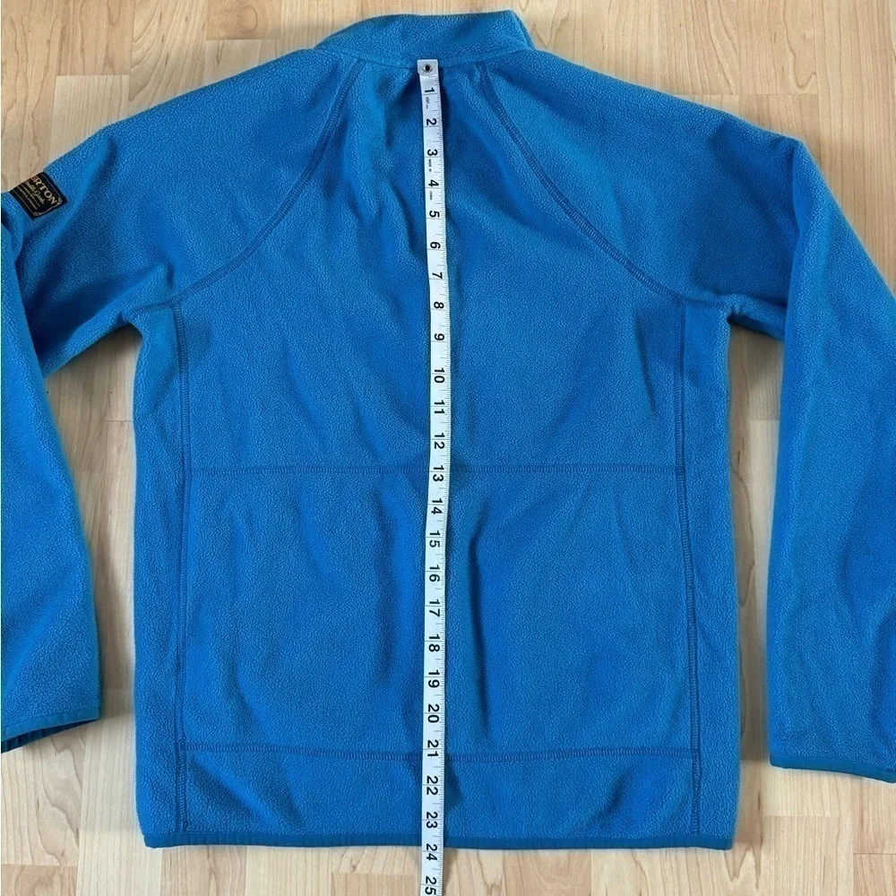 Burton Dryride Teal Full Zip Fleece Size Large